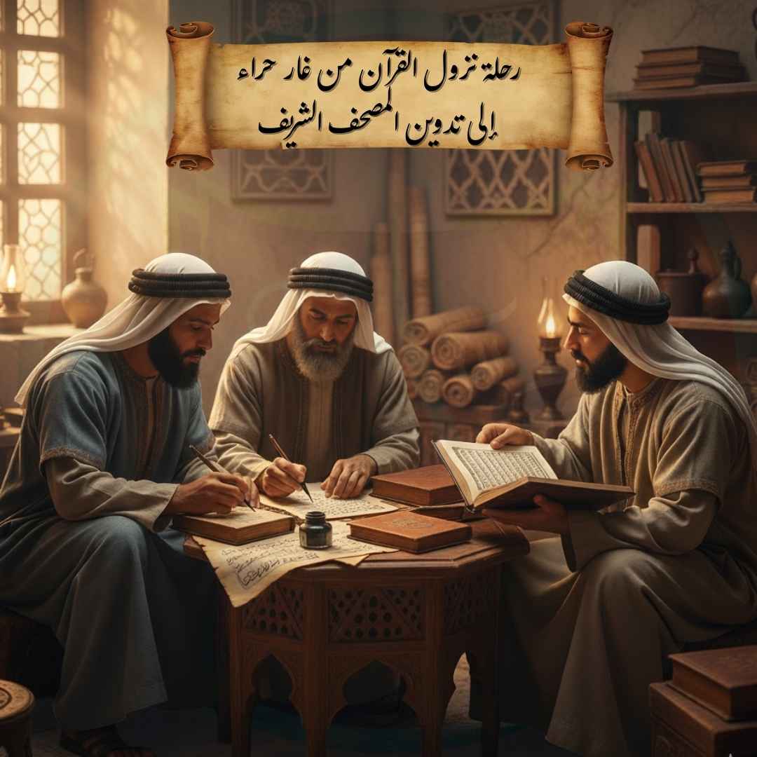 رحلة نزول القرآن من غار حراء إلى تدوين المصحف الشريف